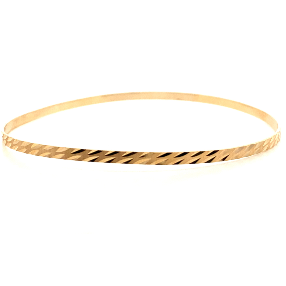 Textured Gold Bangle