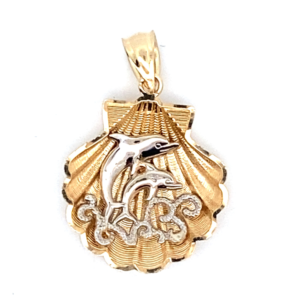 Seashell & Dolphin Charm