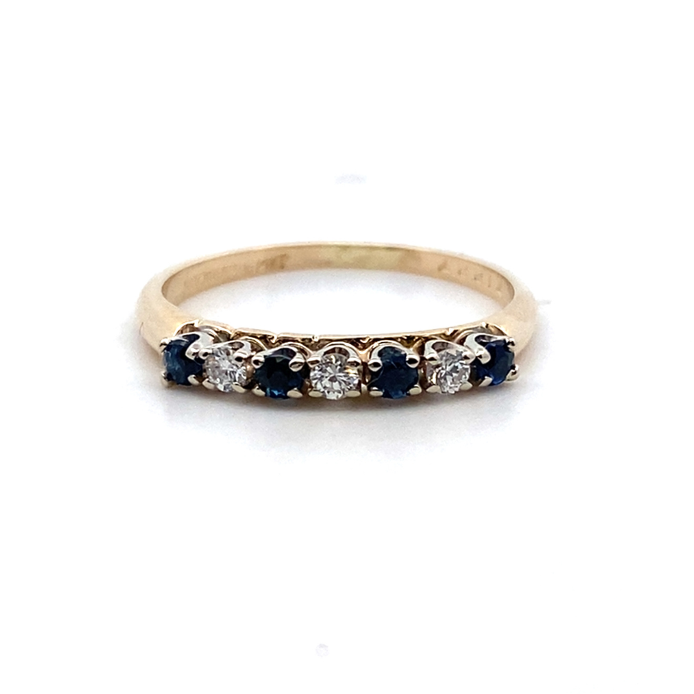 Sapphire and Diamond Band