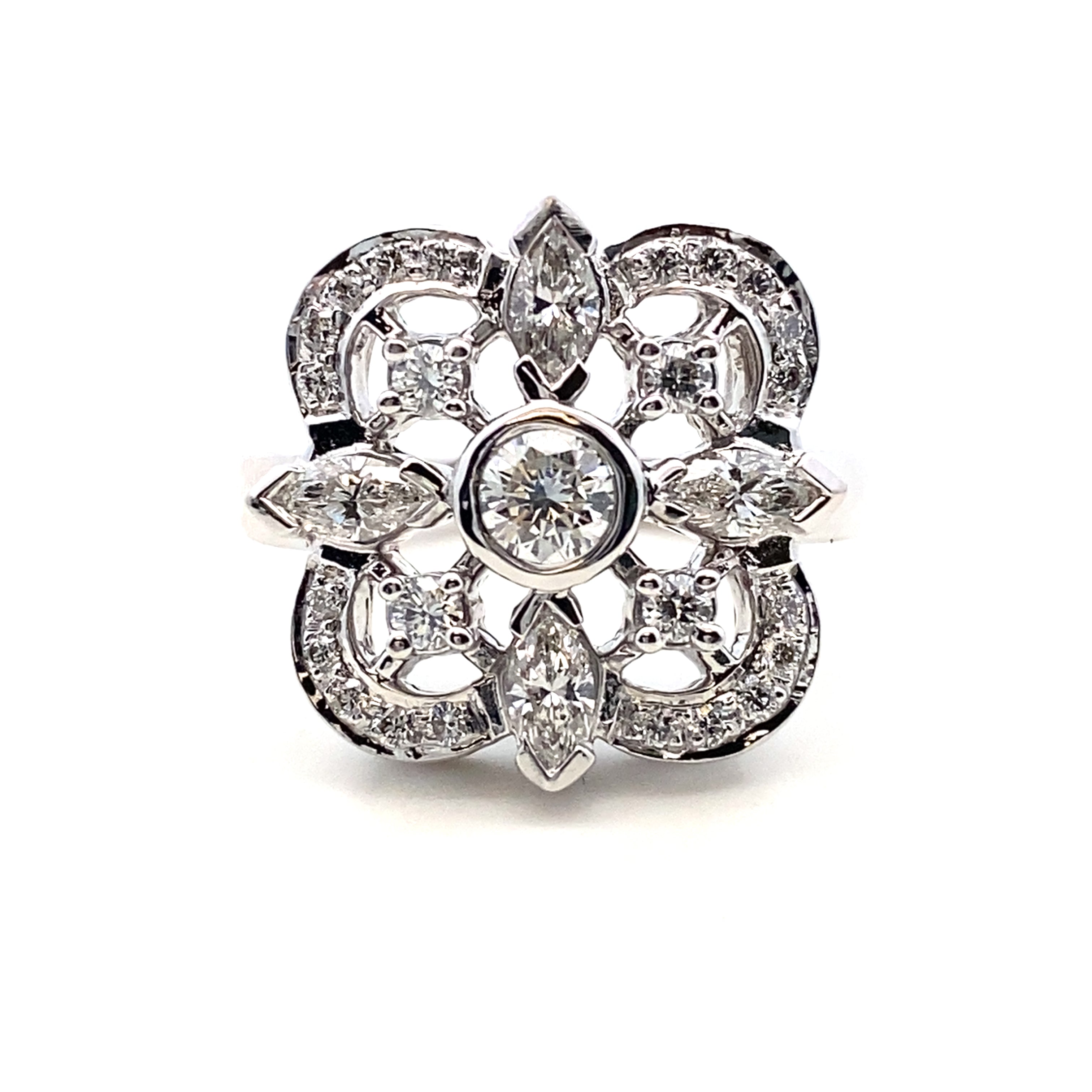 Kwiat Diamond Clover Ring