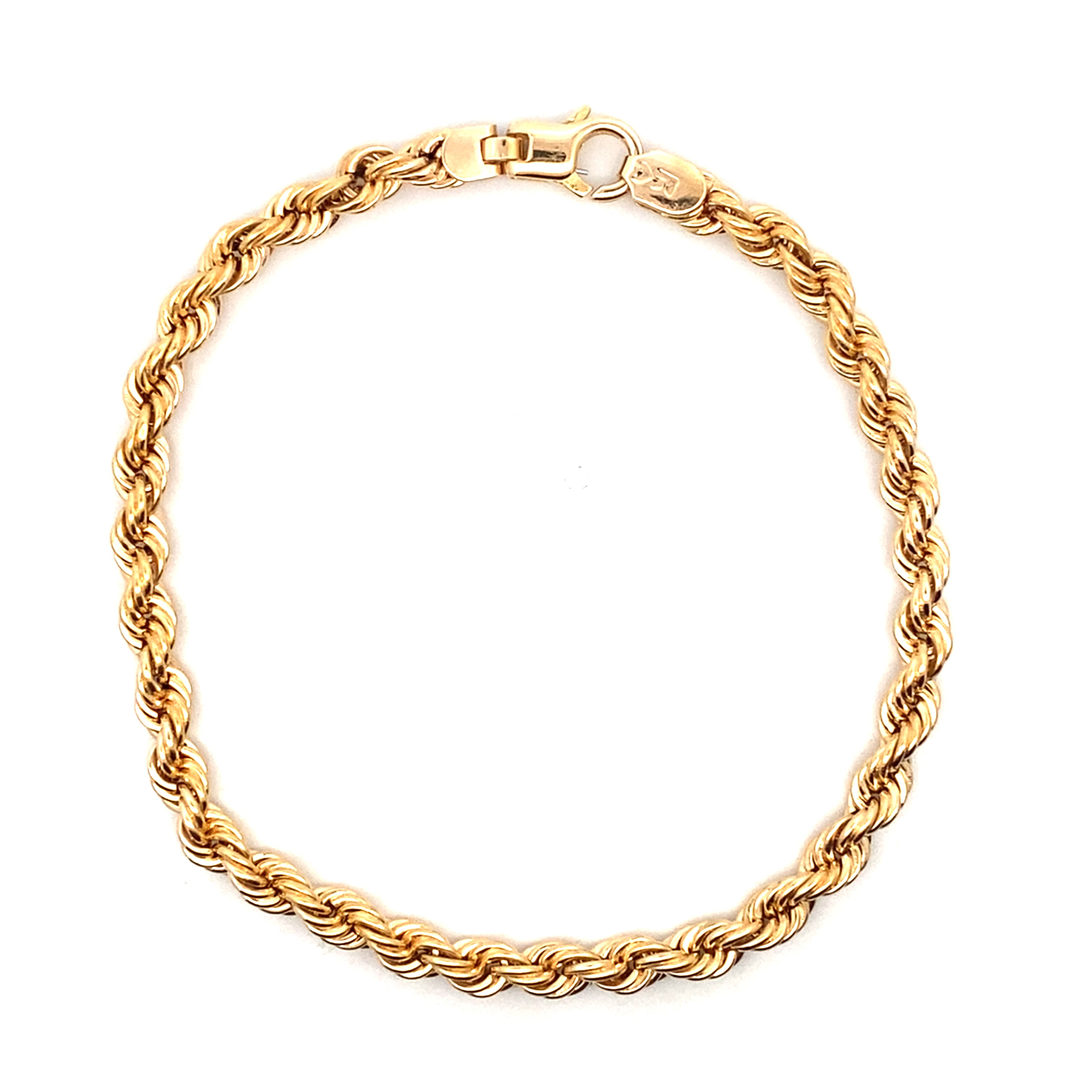 4.25mm Rope Chain Bracelet