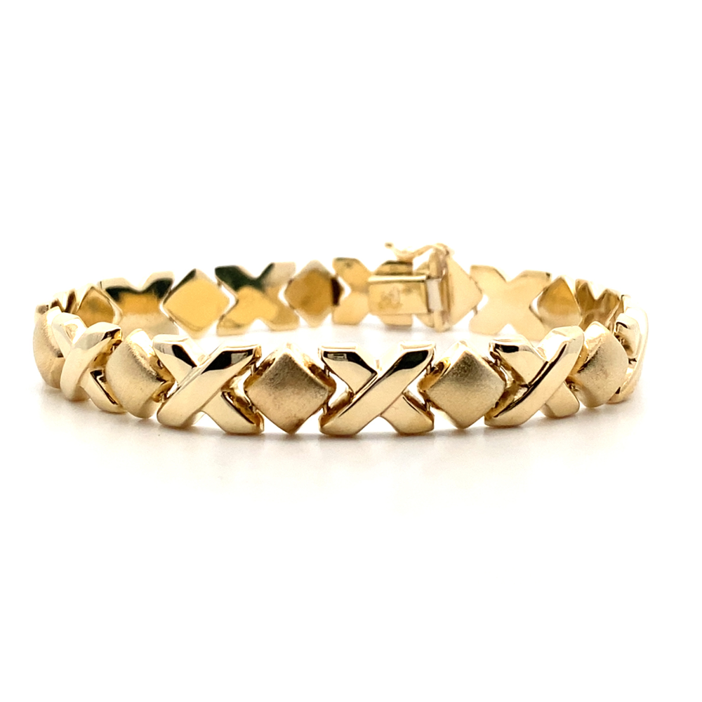 X and O Link Bracelet