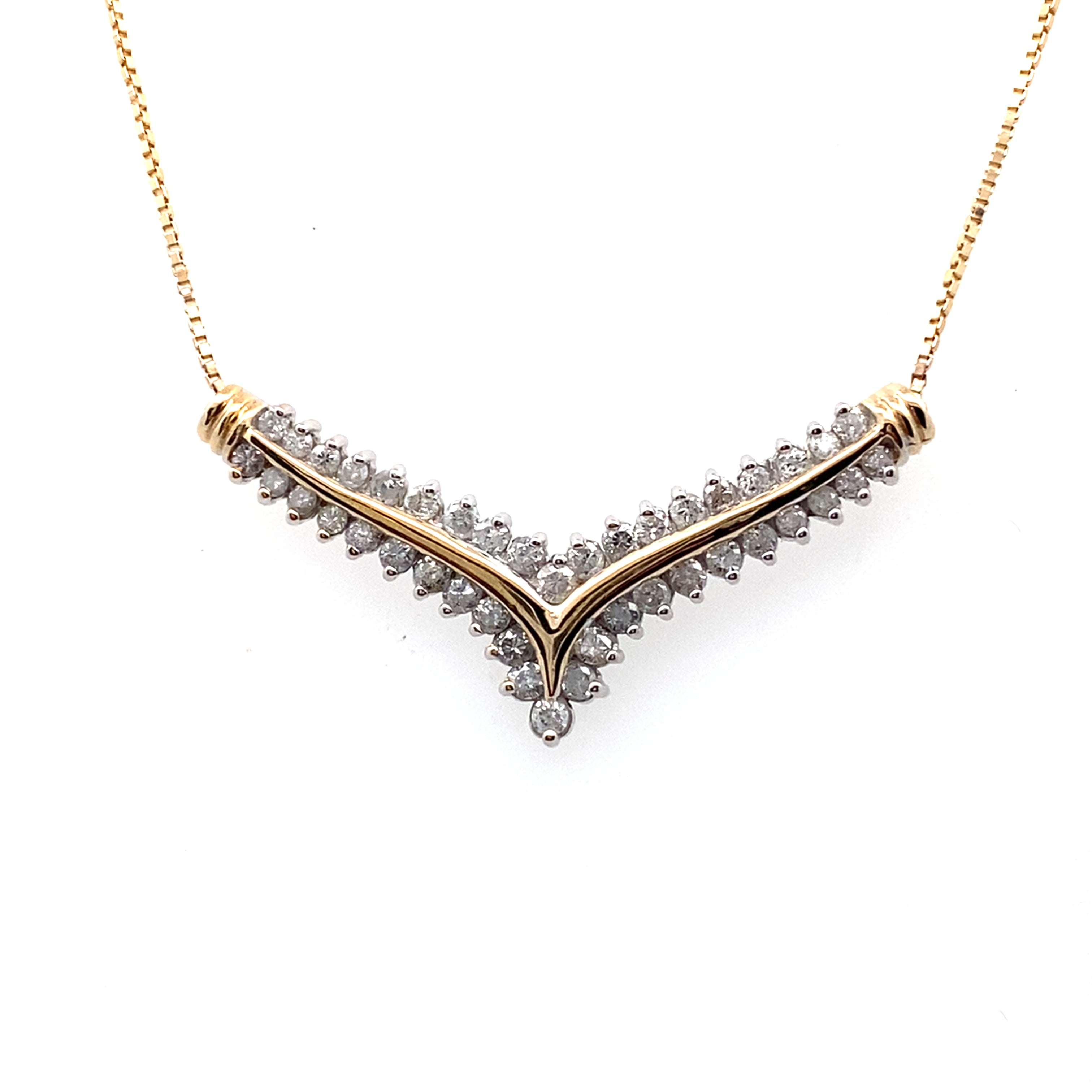 Diamond Chevron Necklace