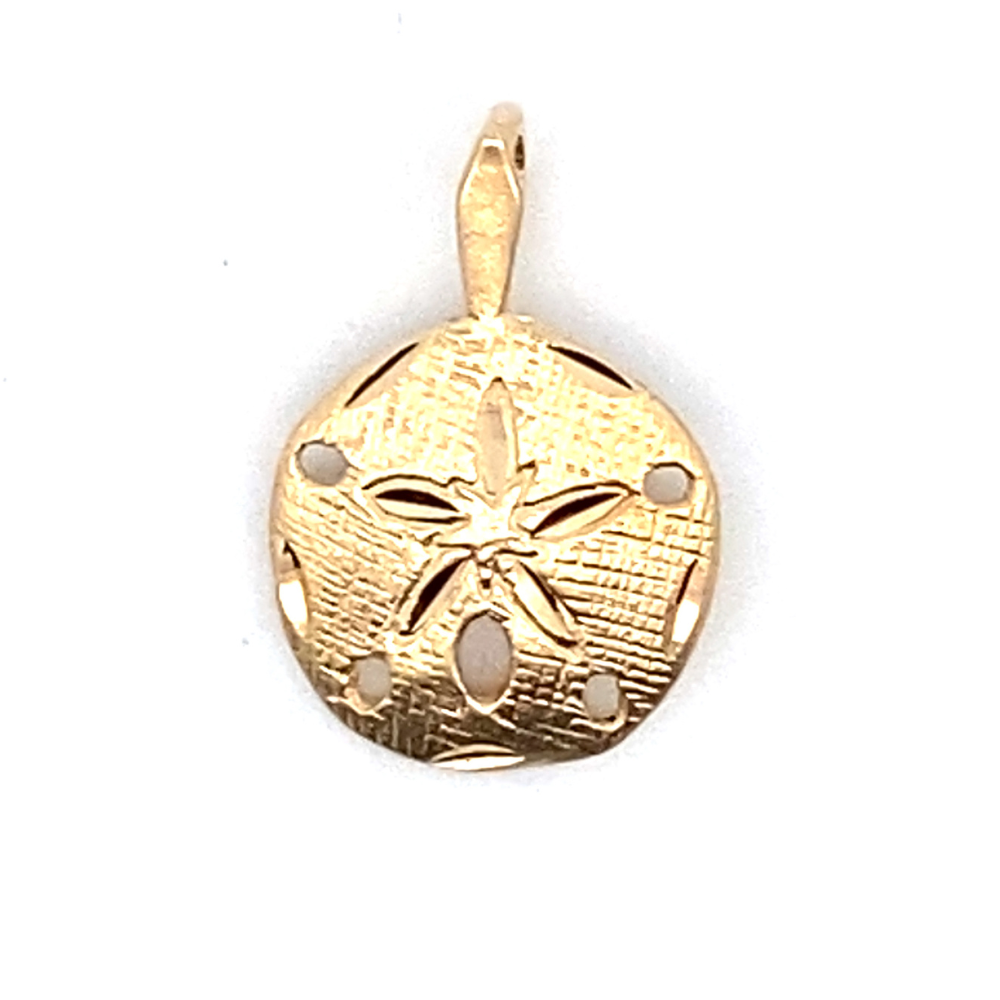 Gold Sand Dollar Charm