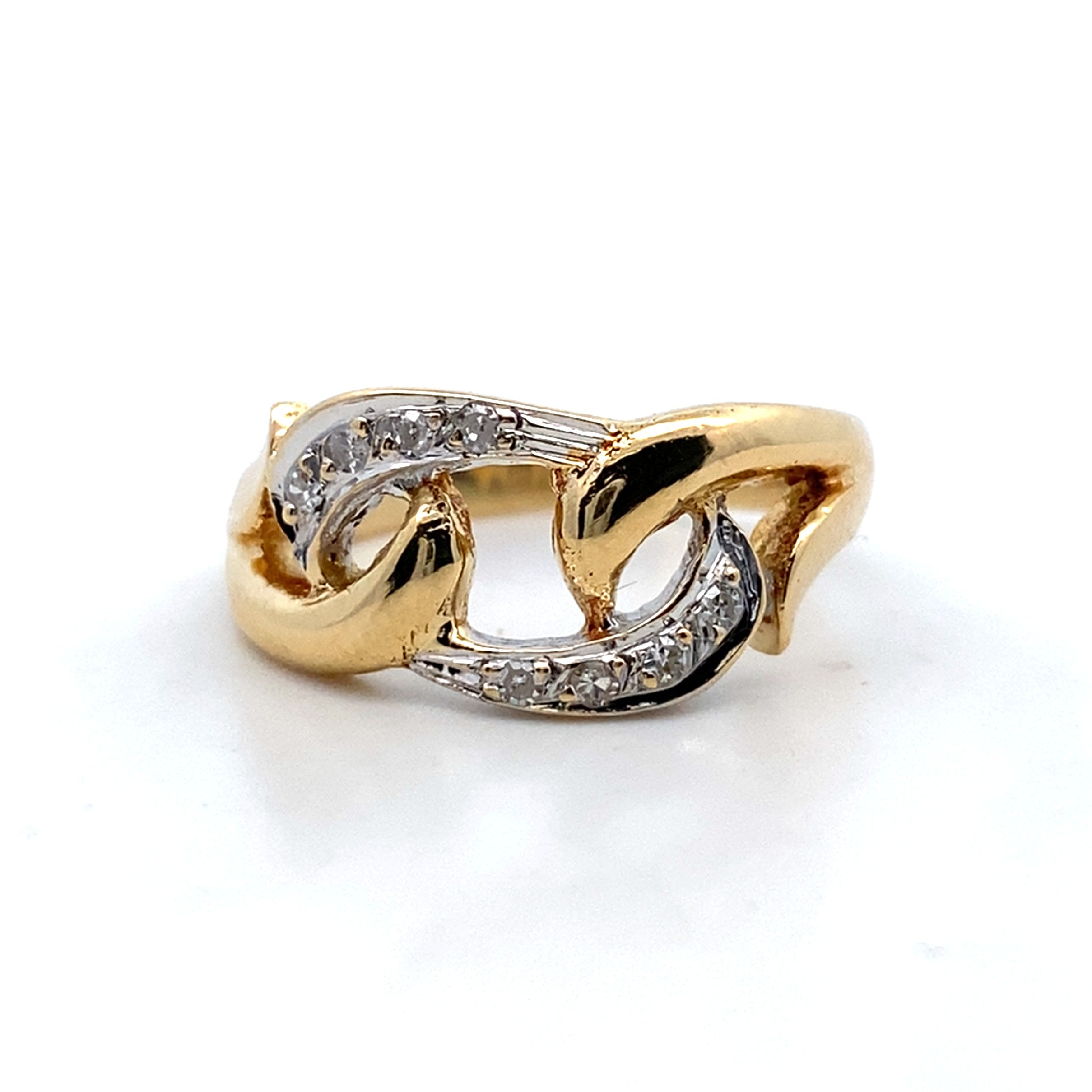 Two-Tone Diamond Fashion Ring