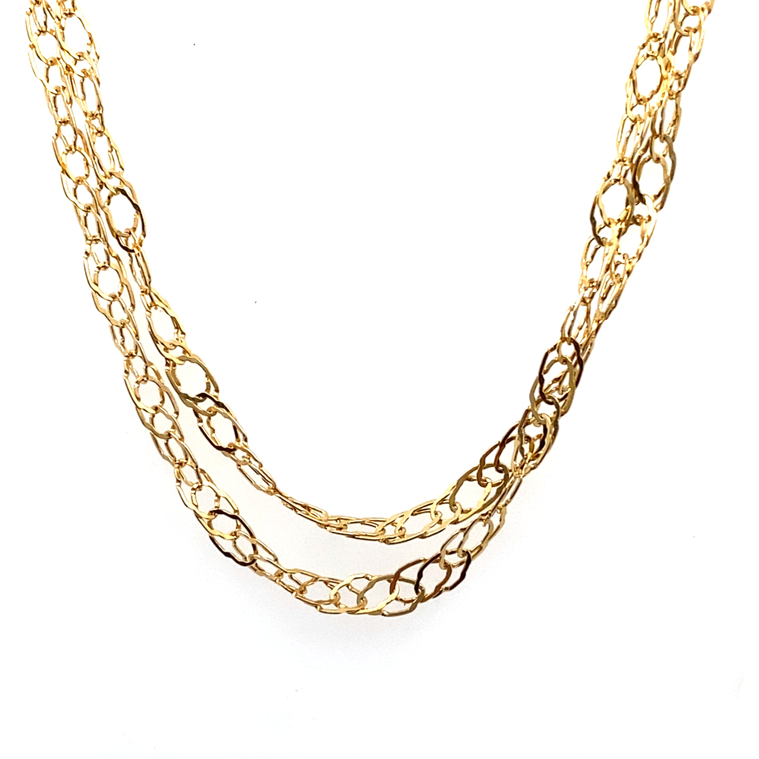 Fancy Link Gold Chain Necklace