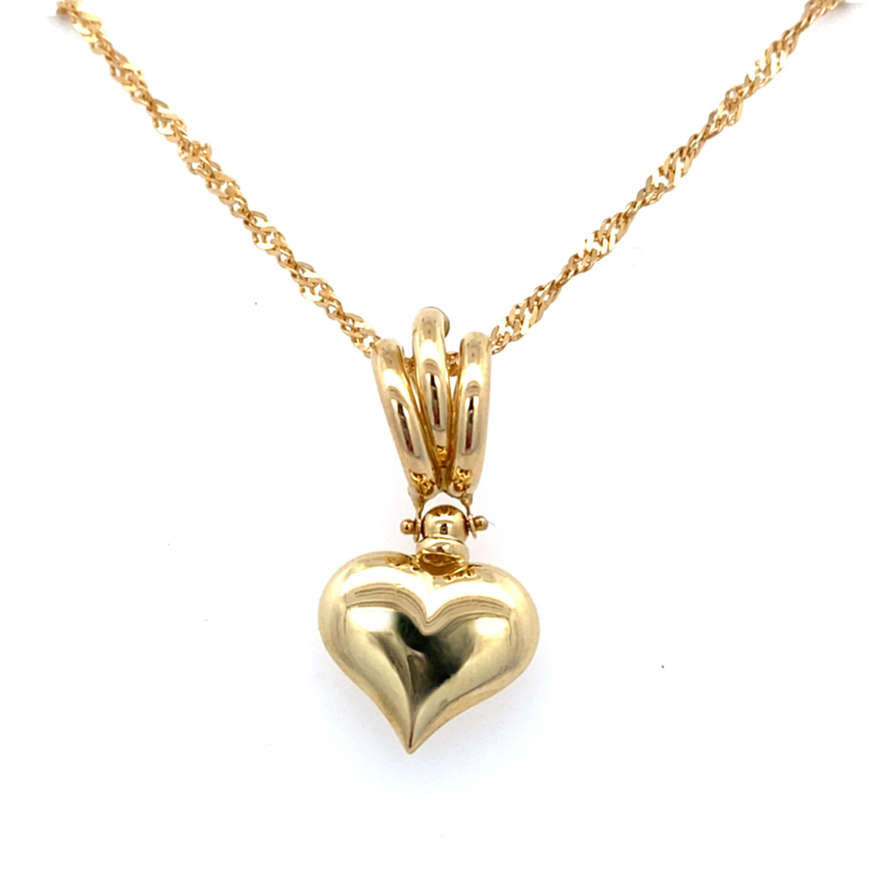 Puffed Heart Pendant