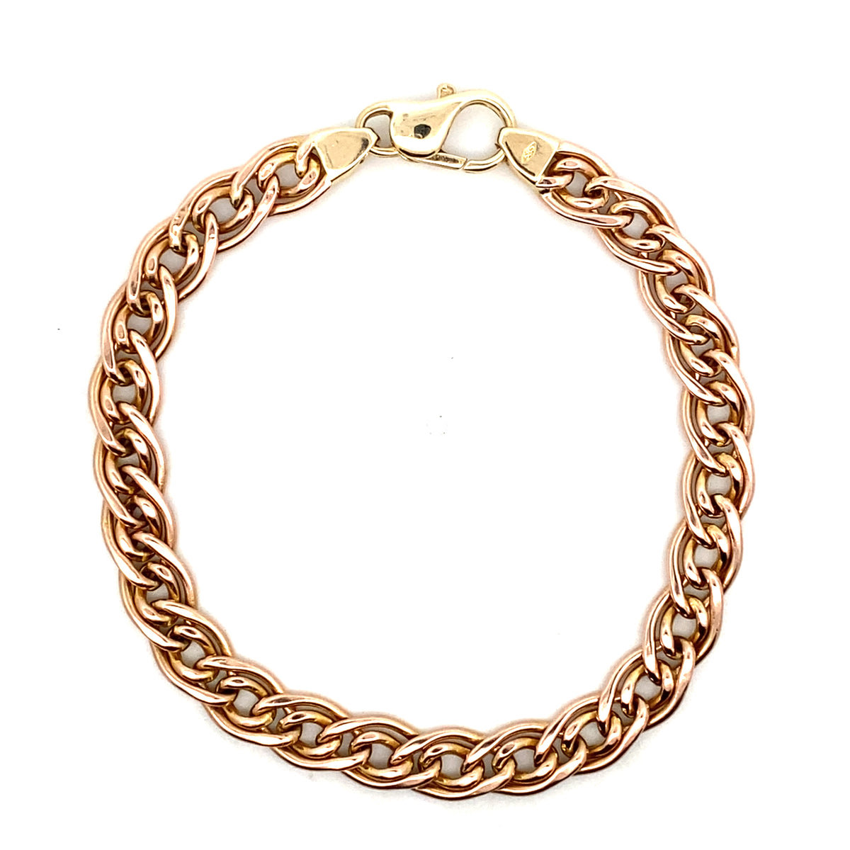 Rose Gold Fancy Link Bracelet