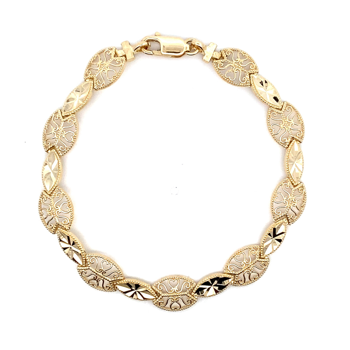 Gold Filigree Style Bracelet