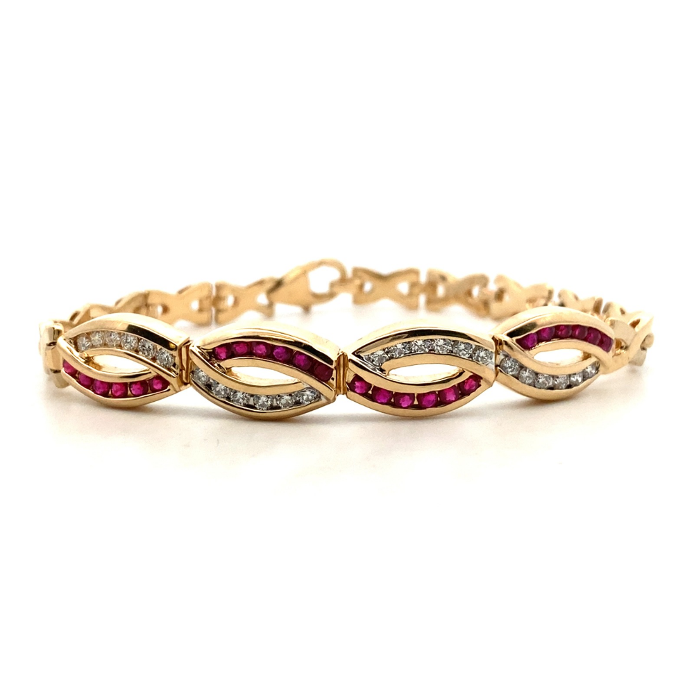 Ruby and Diamond Bracelet