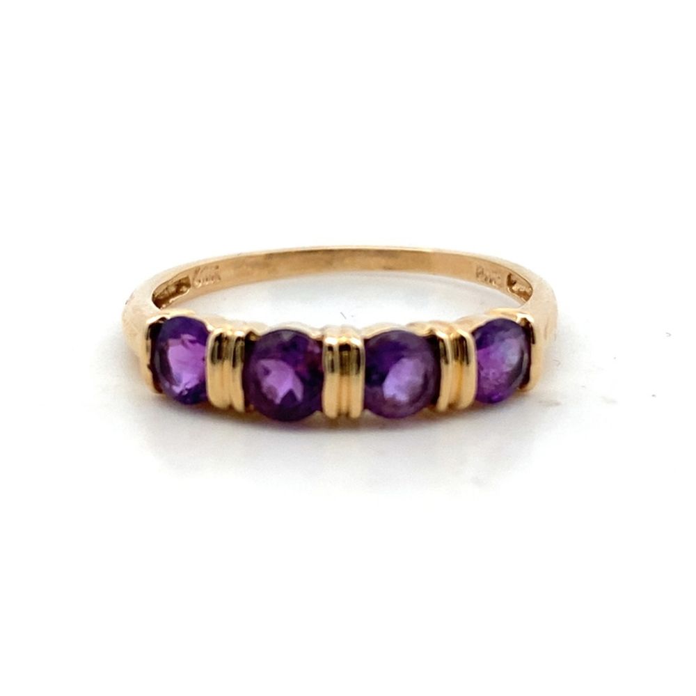4-Stone Amethyst Ring