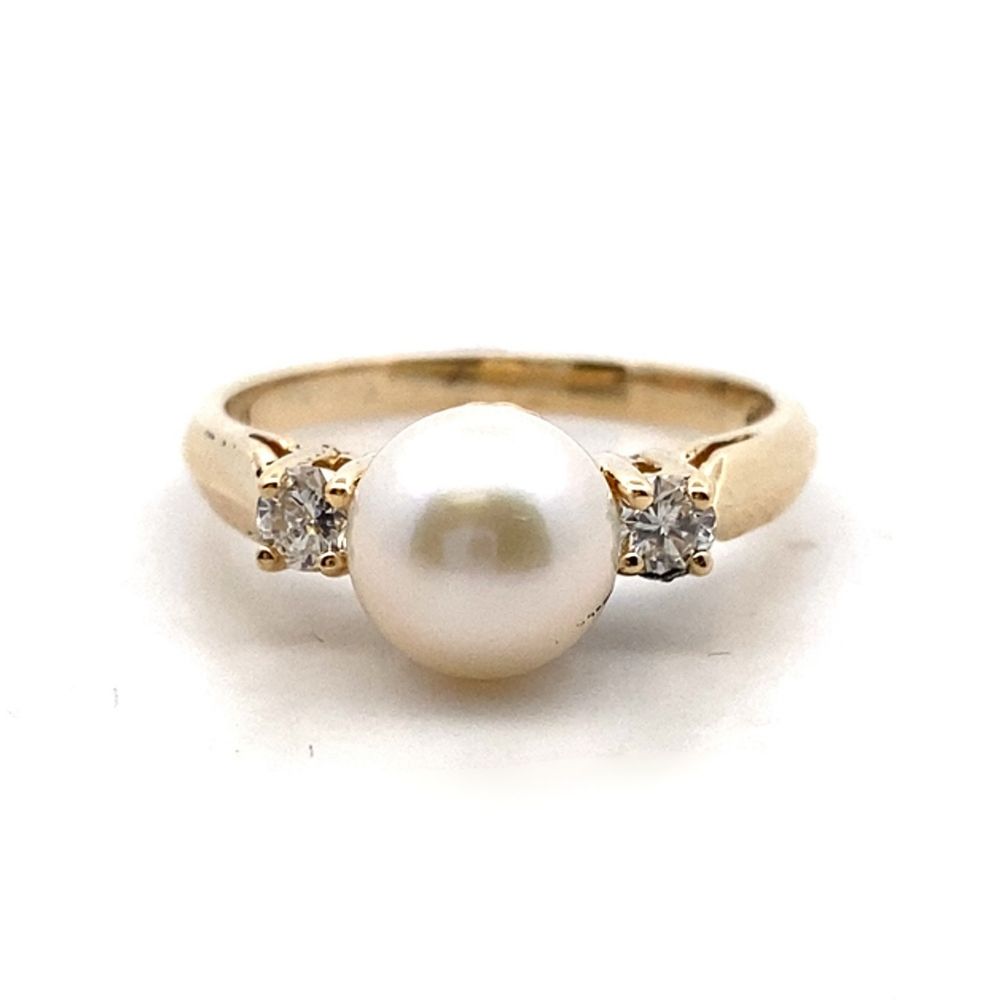 Pearl and Diamond Ring