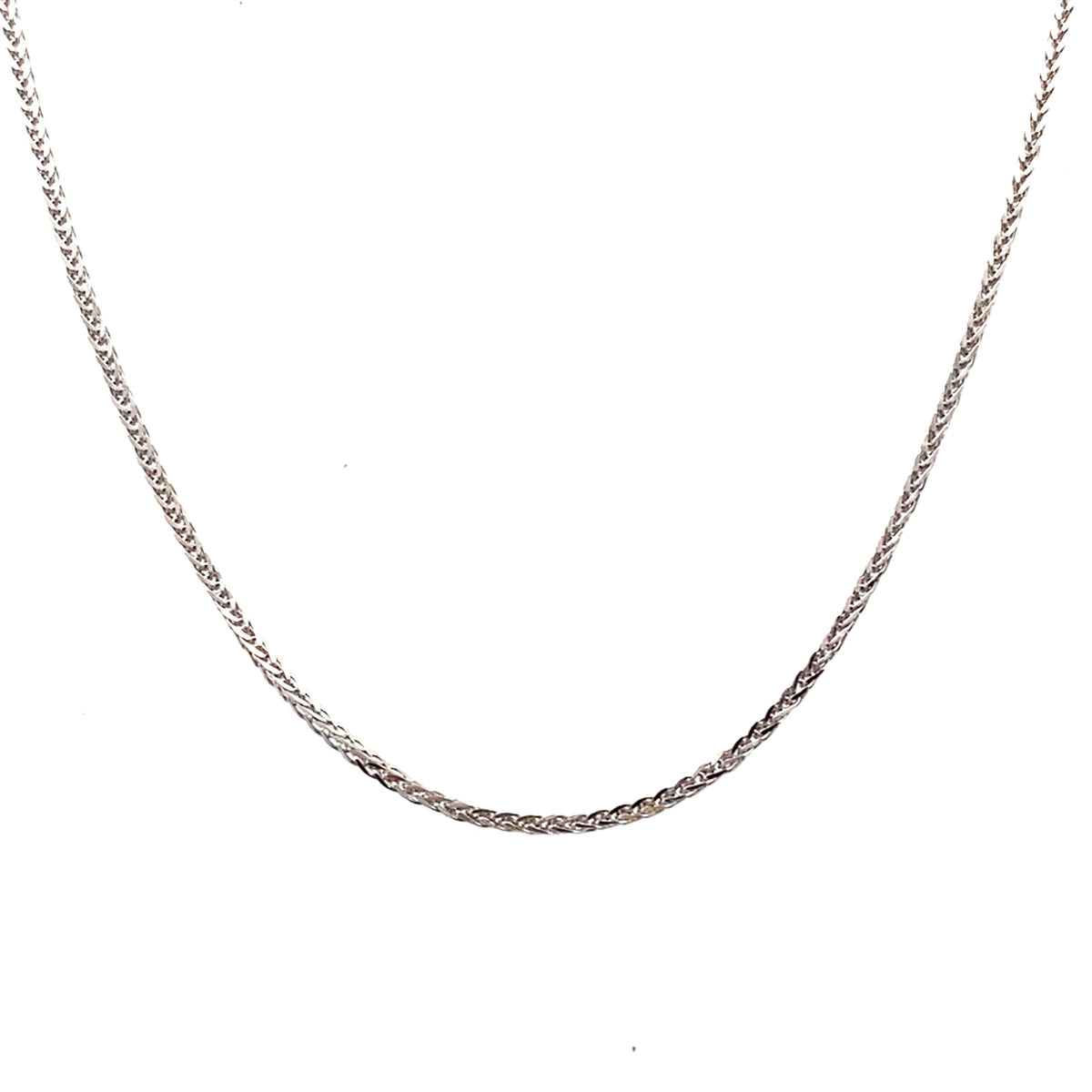 White Gold Wheat Chain