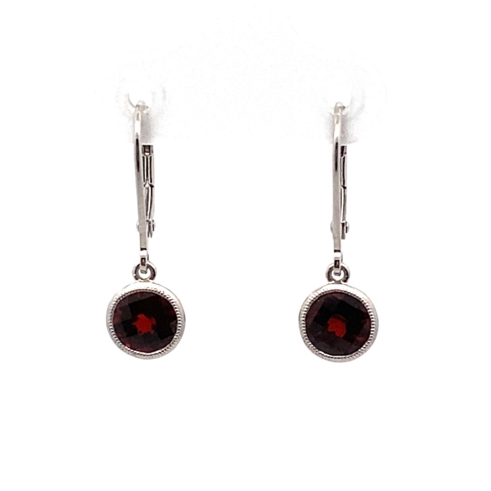 Garnet Dangle Earrings