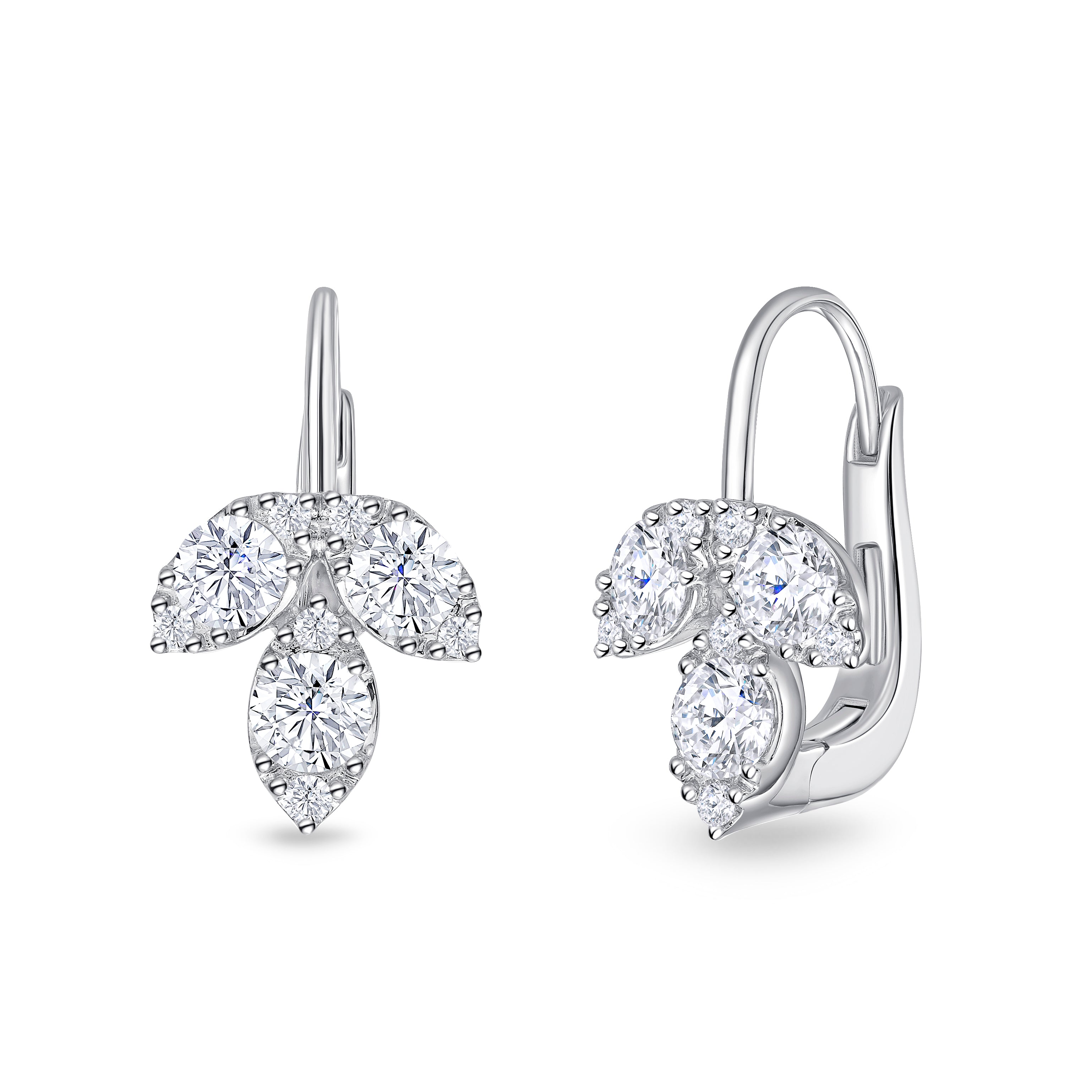 Memoire Vintage Petal Diamond Earrings