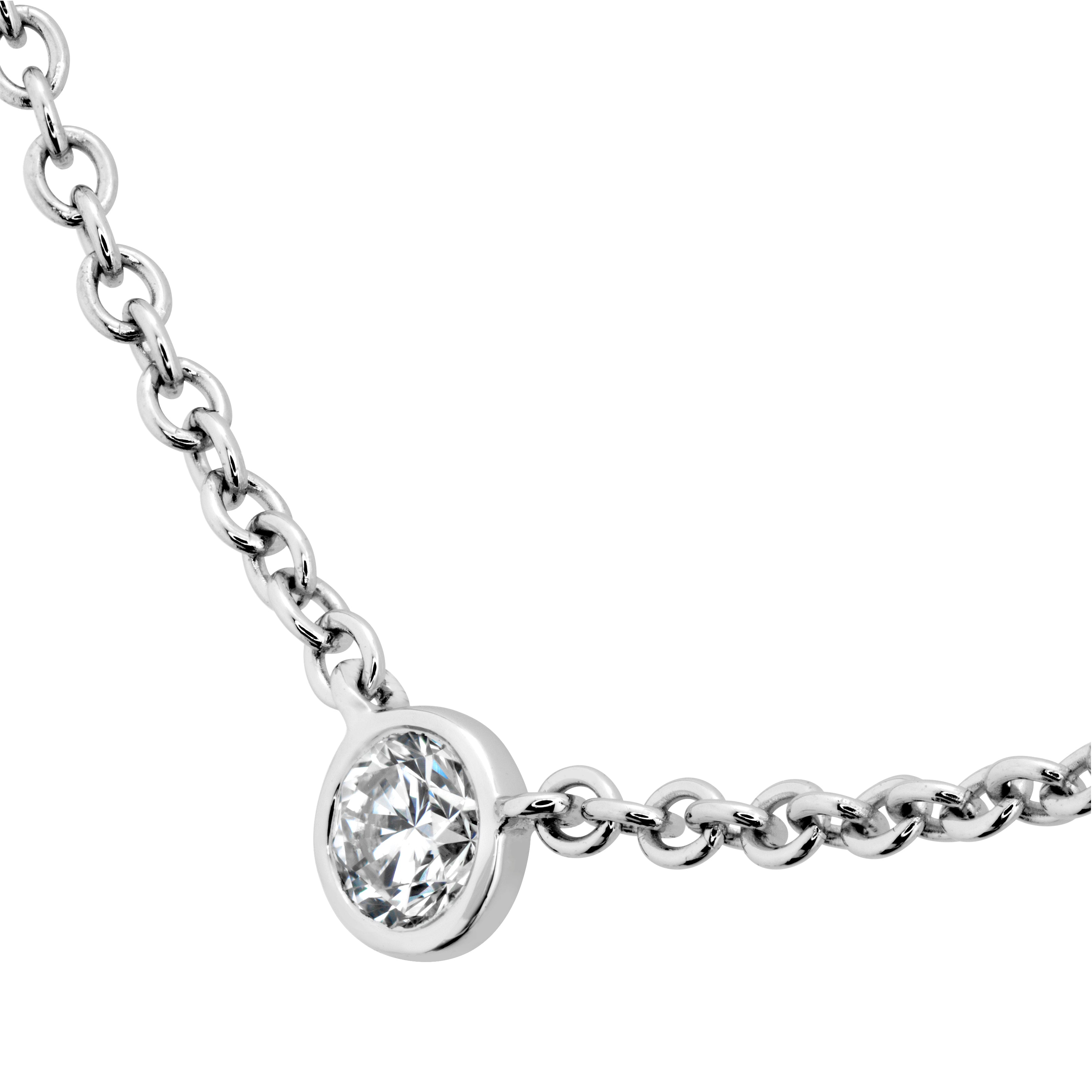 Memoire Cascade Seven Diamond Station Necklace