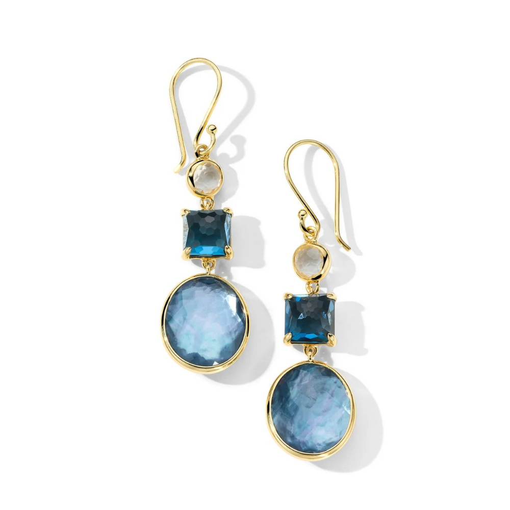 IPPOLITA Rock Candy 3-Stone Drop Earrings in Arno