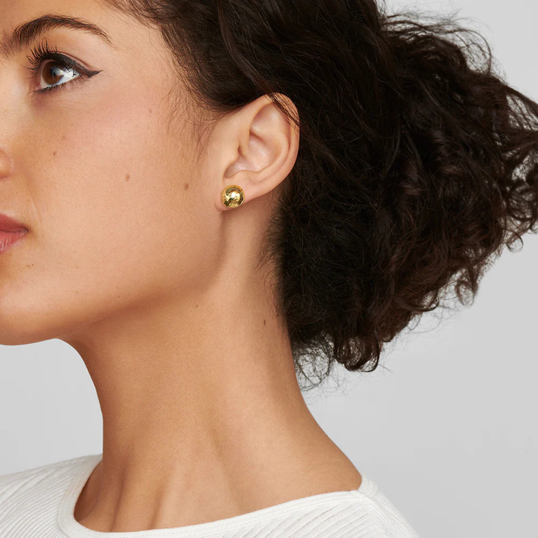 IPPOLITA Classico Small Hammered Pinball Stud Earrings