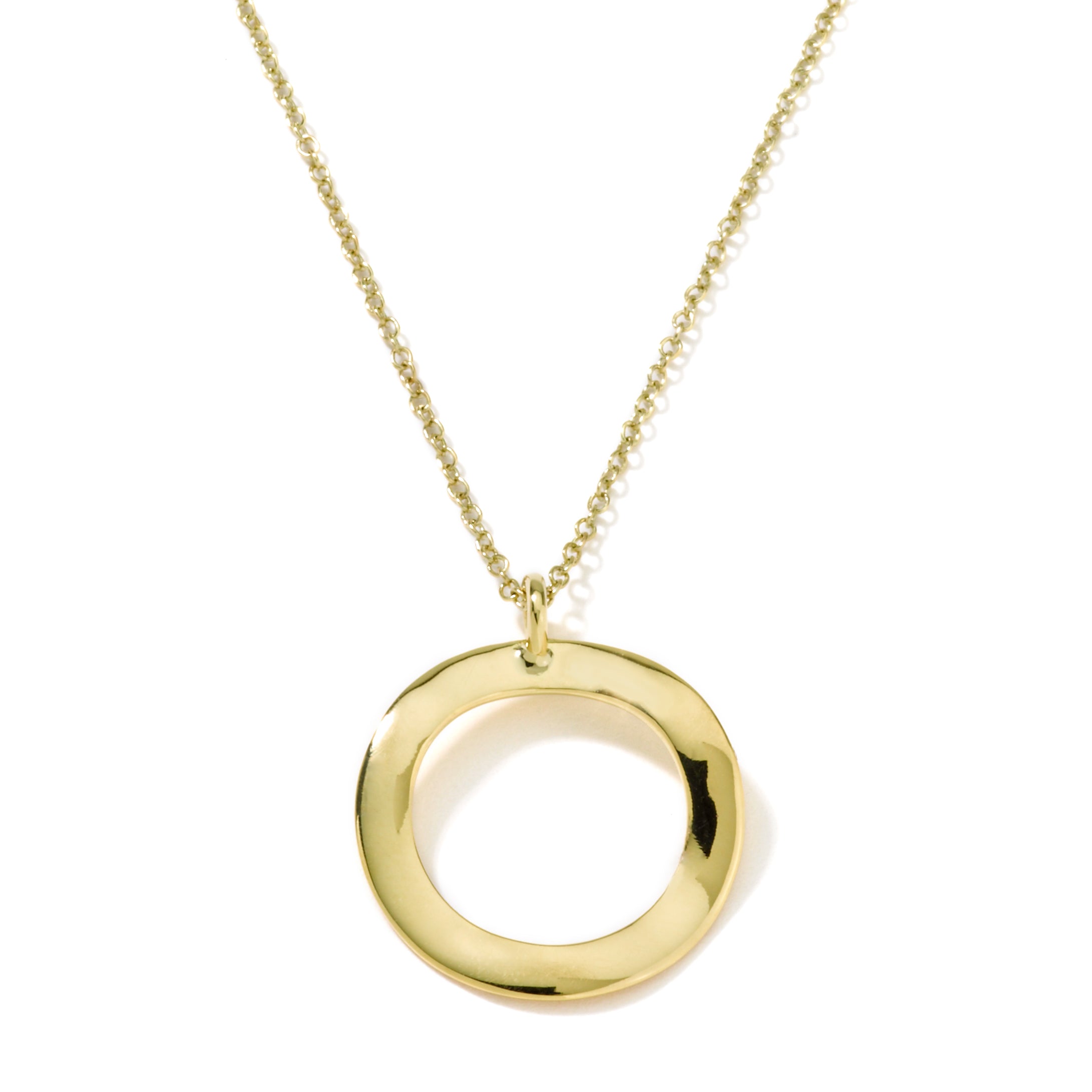 IPPOLITA Classico Short Mini Wavy Circle Pendant Necklace