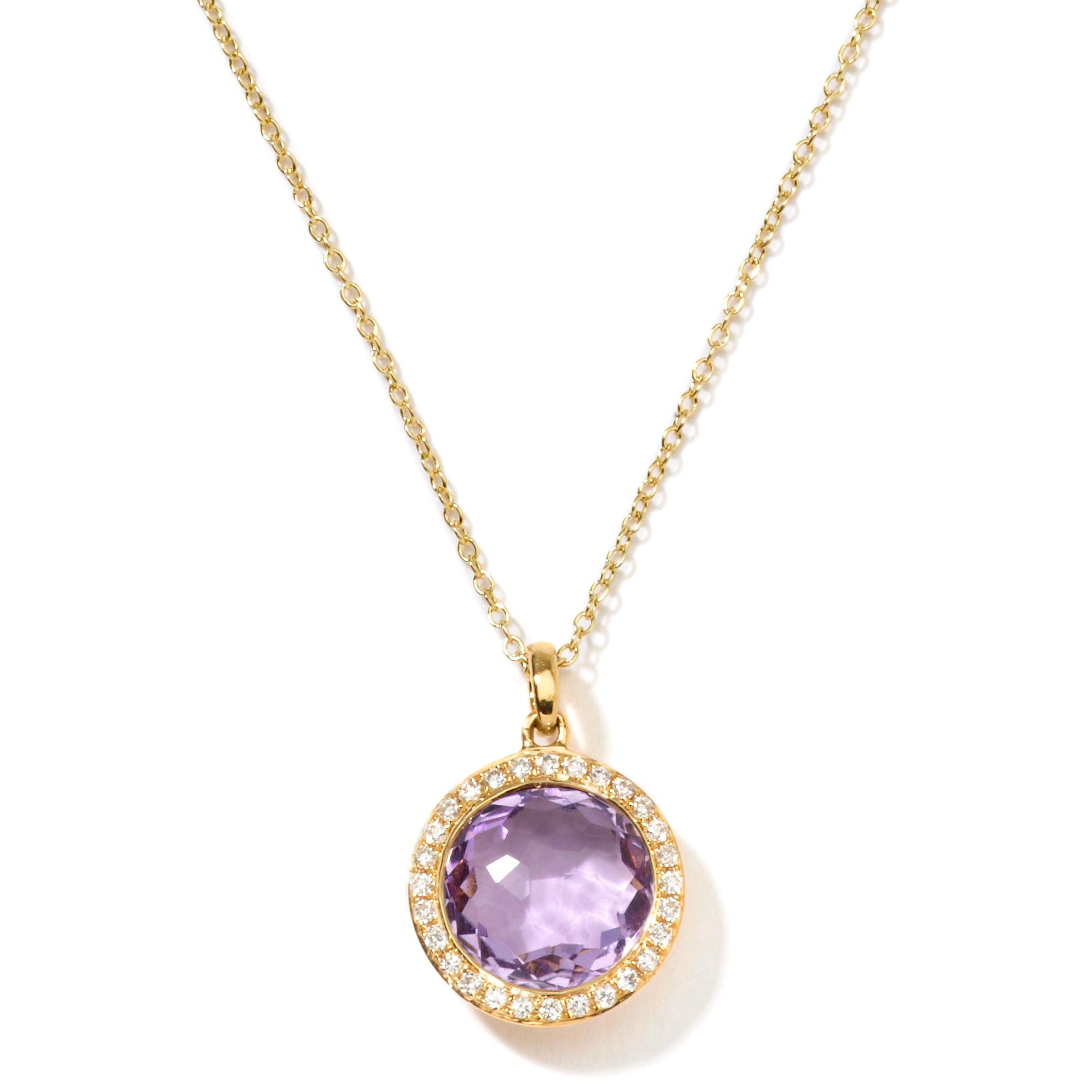 IPPOLITA Lollipop Small Amethyst and Diamond Pendant
