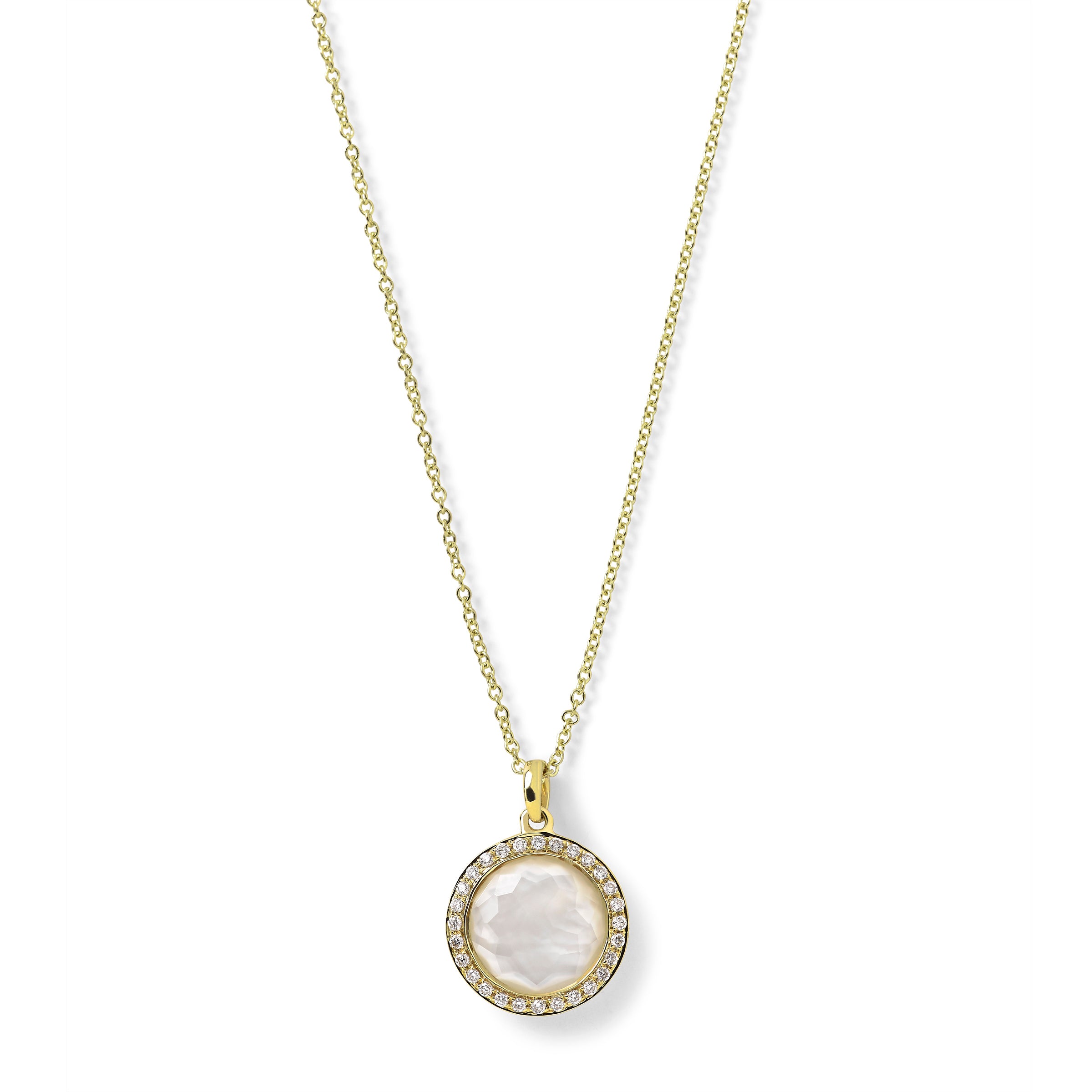 IPPOLITA Lollipop Small Mother-of-Pearl and Diamond Pendant