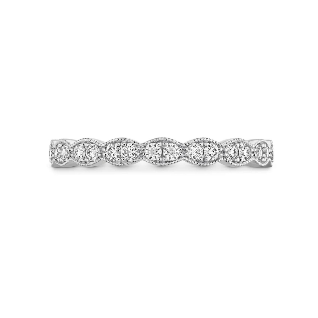 Hearts On Fire Lorelei Floral Milgrain Diamond Band
