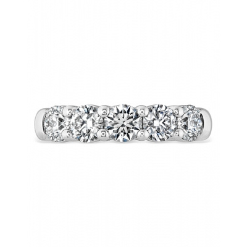 Hearts On Fire Signature Five Stone Diamond Band