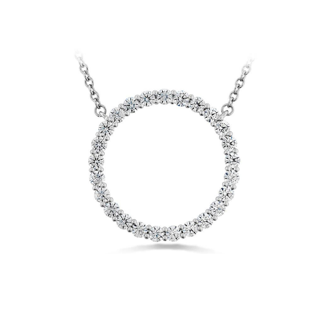 Hearts On Fire Diamond Signature Circle Pendant - Large