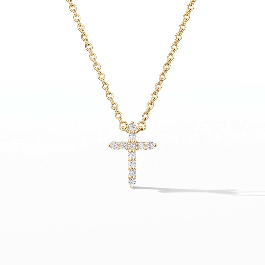 Hearts On Fire Small Signature Diamond Cross Pendant