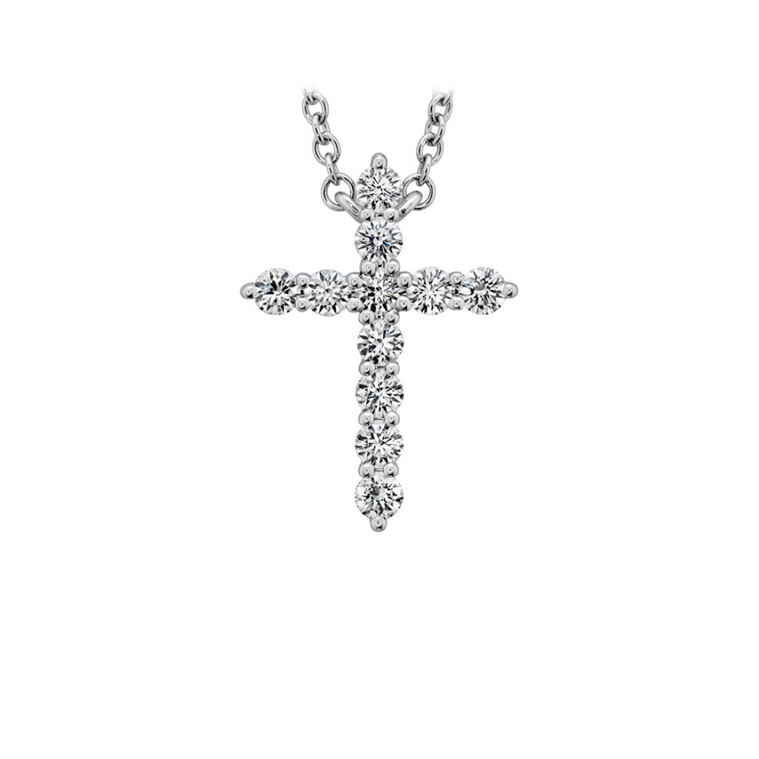 Hearts On Fire Medium Signature Diamond Cross Pendant