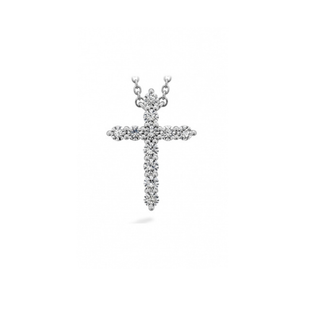 Hearts On Fire Signature Diamond Cross Pendant