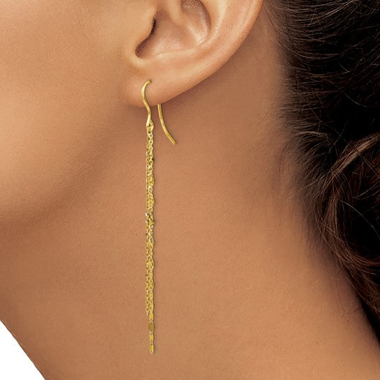 Polished Tassel Dangle Earrings
