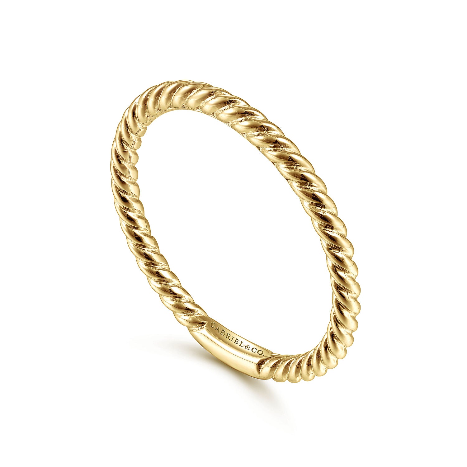 Gabriel & Co. Twisted Rope Stackable Ring