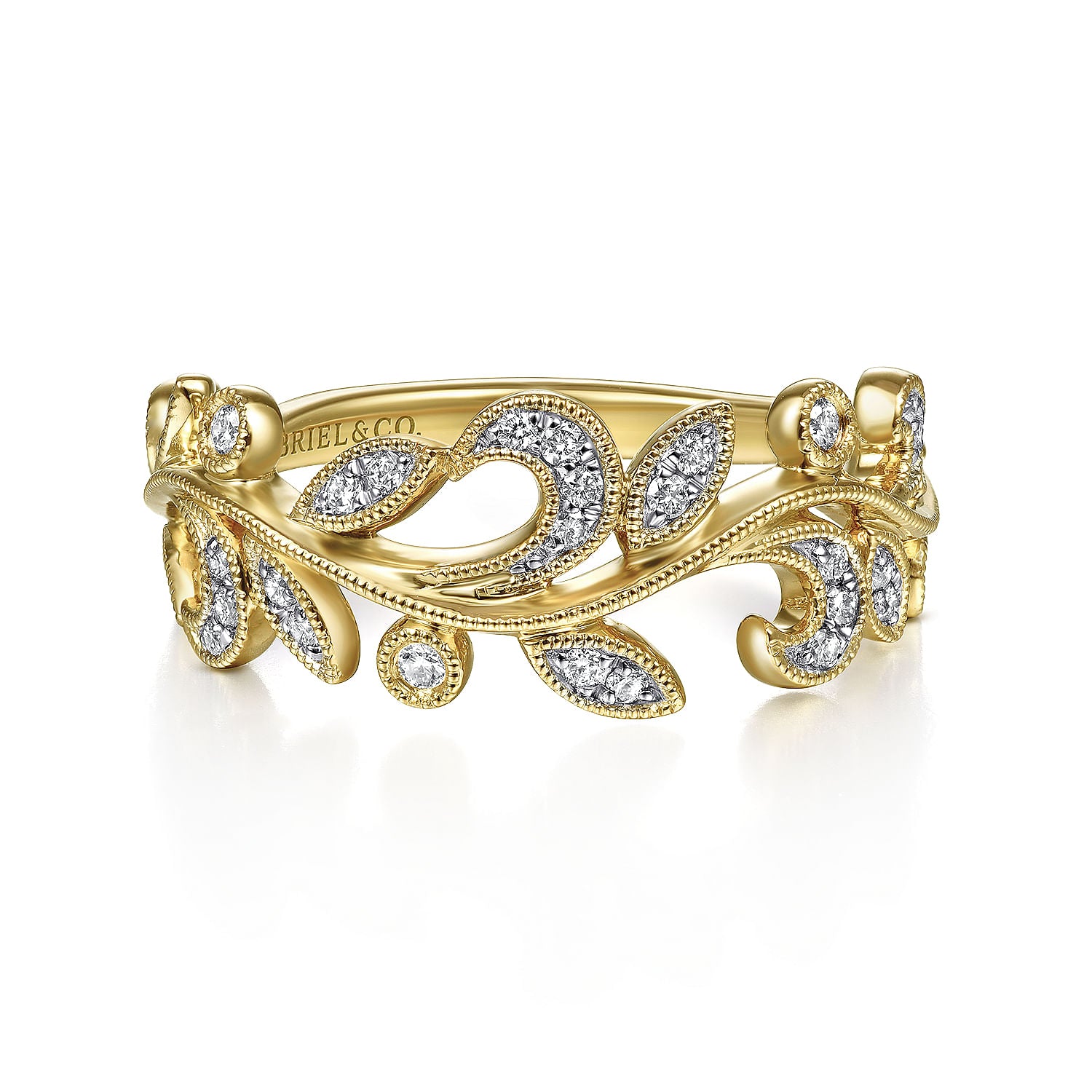 Gabriel & Co. Diamond Floral Ring