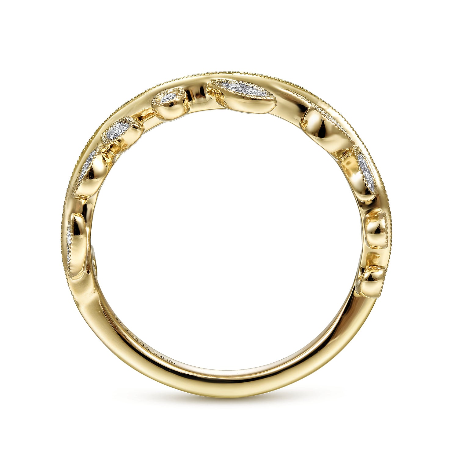 Gabriel & Co. Diamond Floral Ring