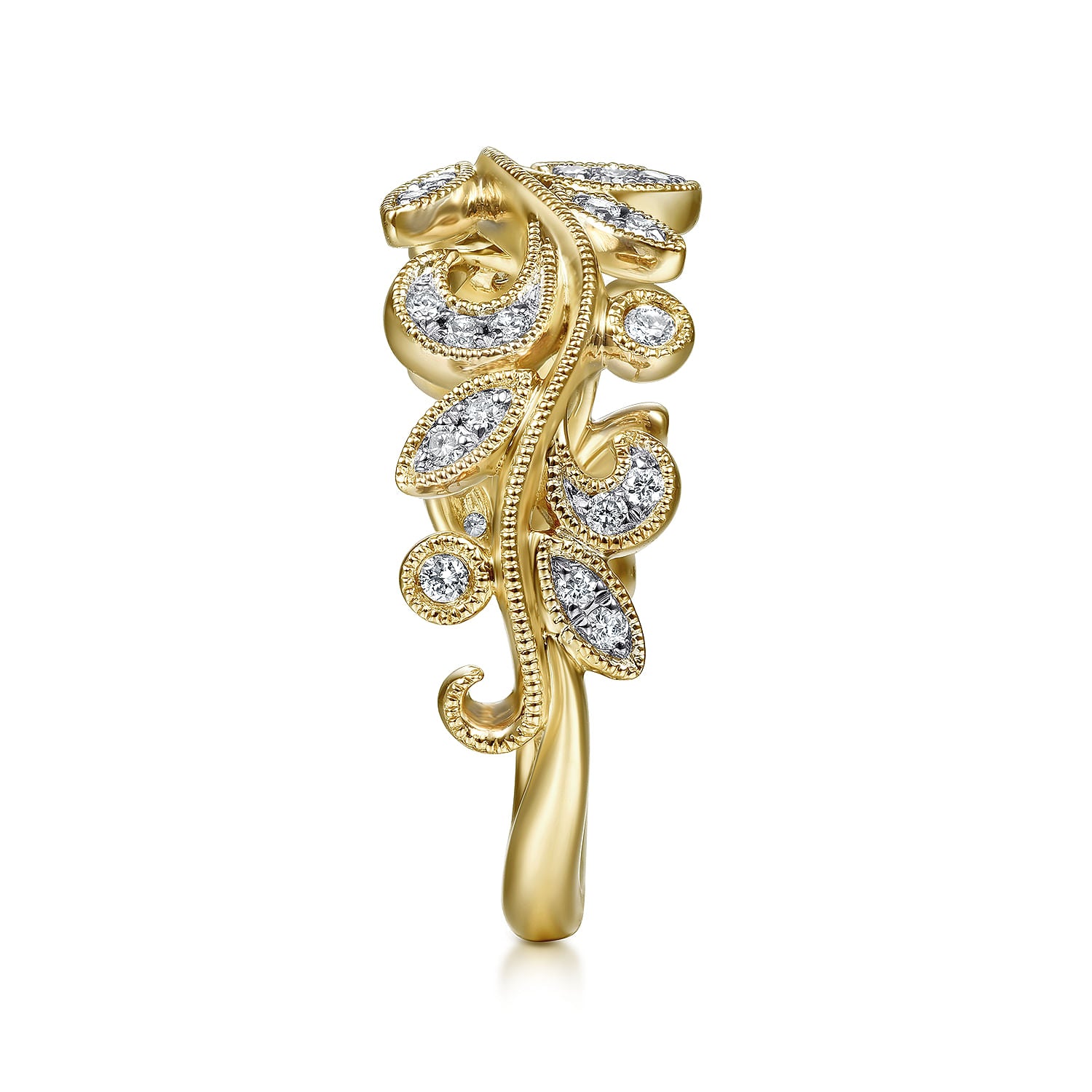 Gabriel & Co. Diamond Floral Ring