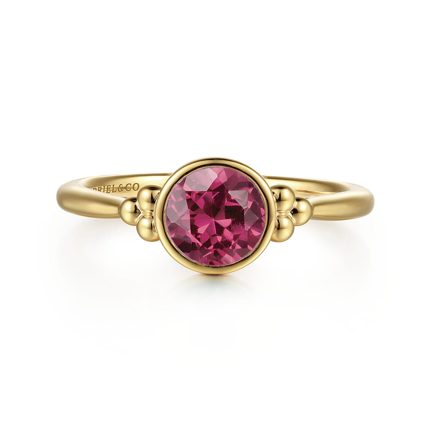 Gabriel & Co. Pink Tourmaline Bujukan Promise Ring