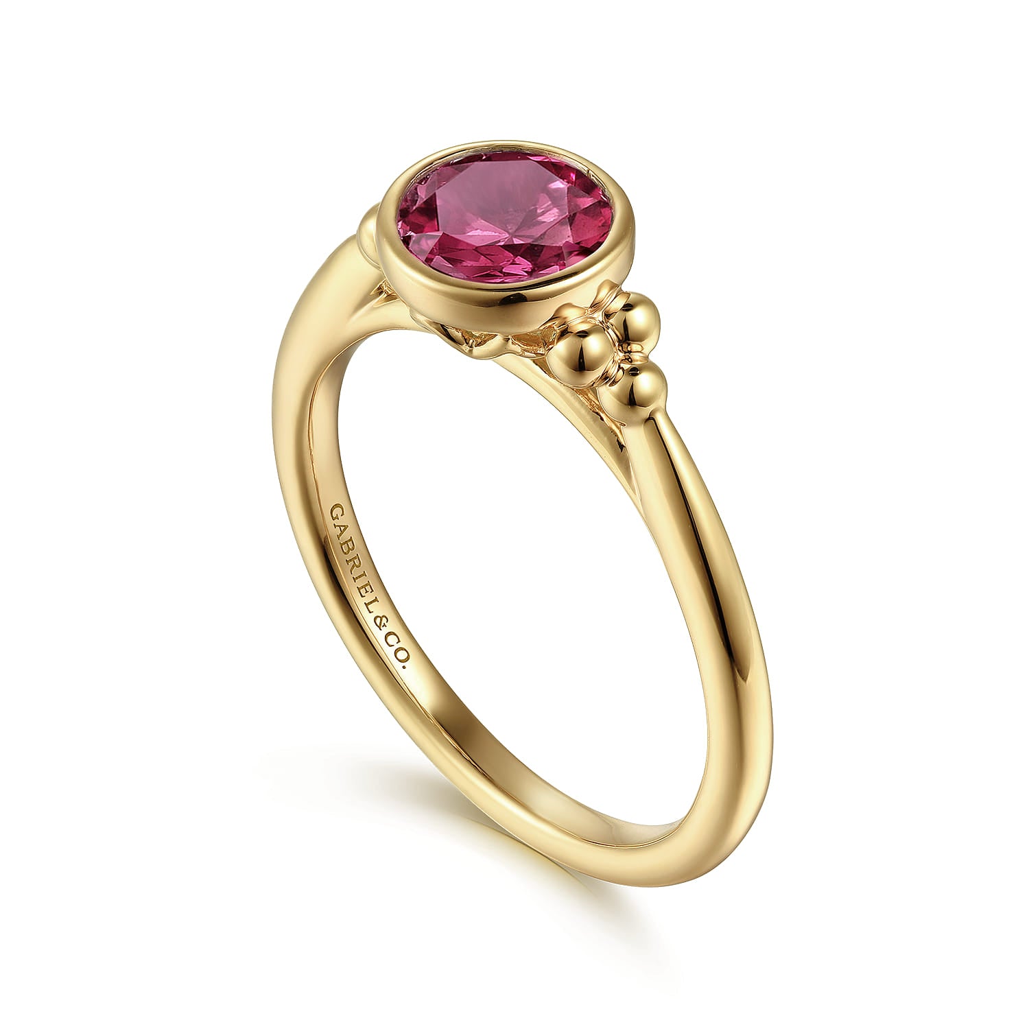 Gabriel & Co. Pink Tourmaline Bujukan Promise Ring