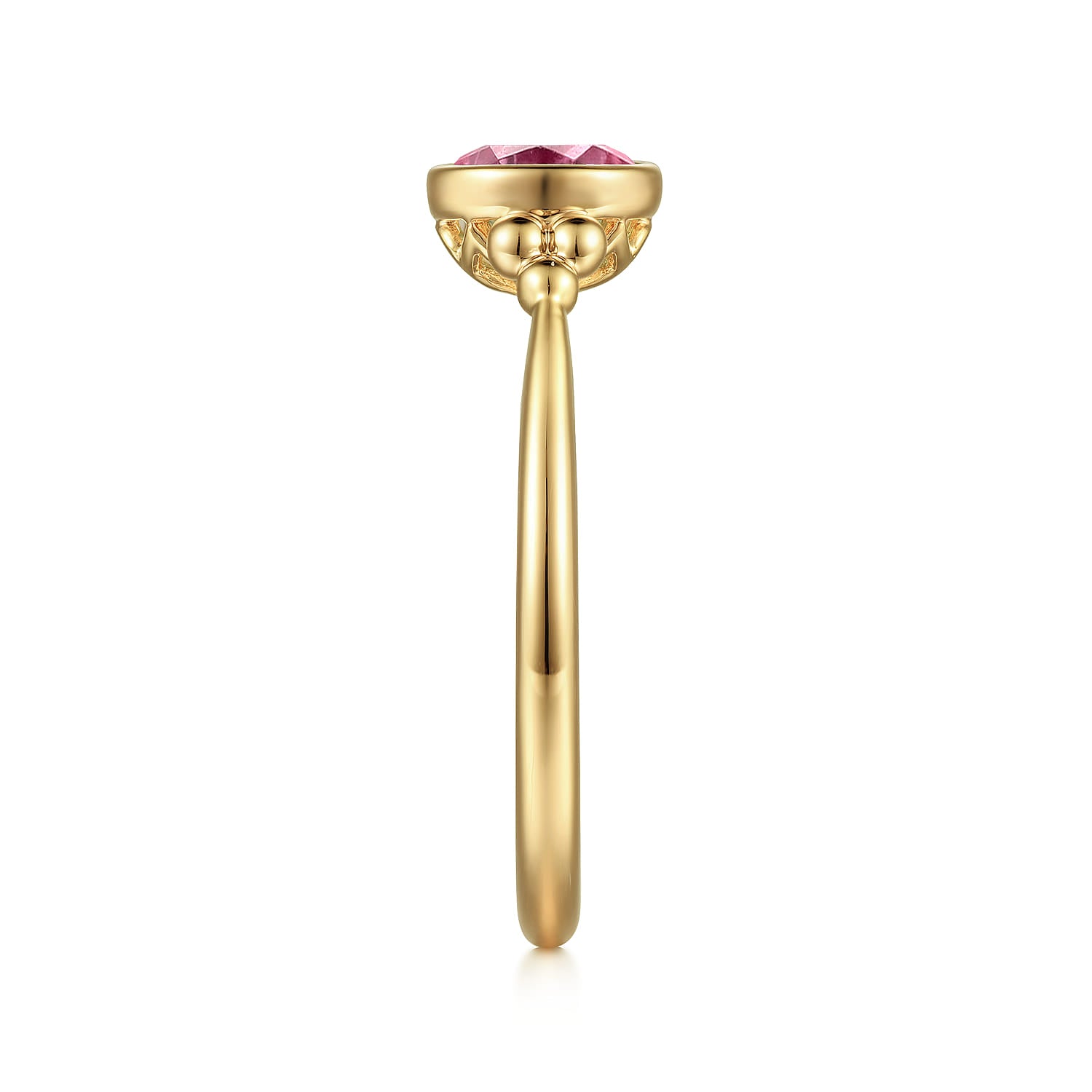 Gabriel & Co. Pink Tourmaline Bujukan Promise Ring