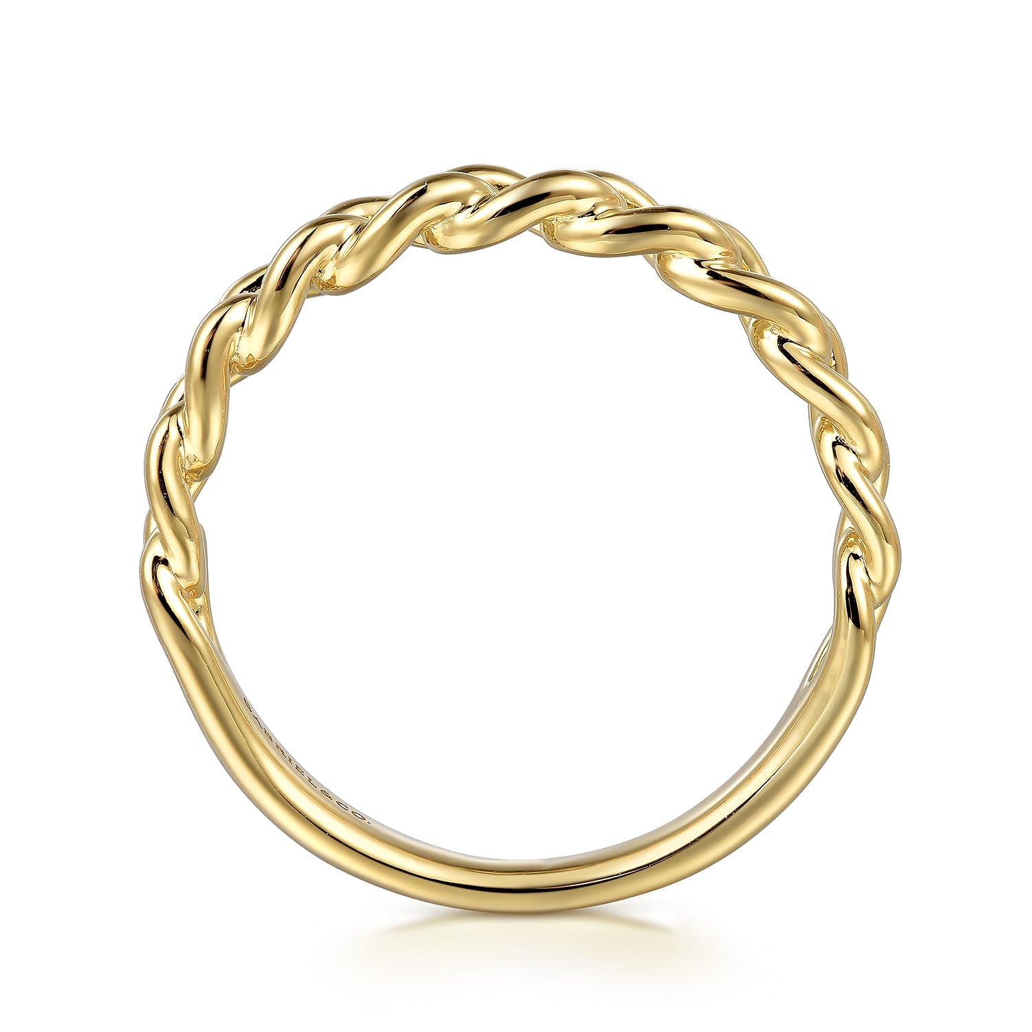 Gabriel & Co. Gold Link Stackable Ring
