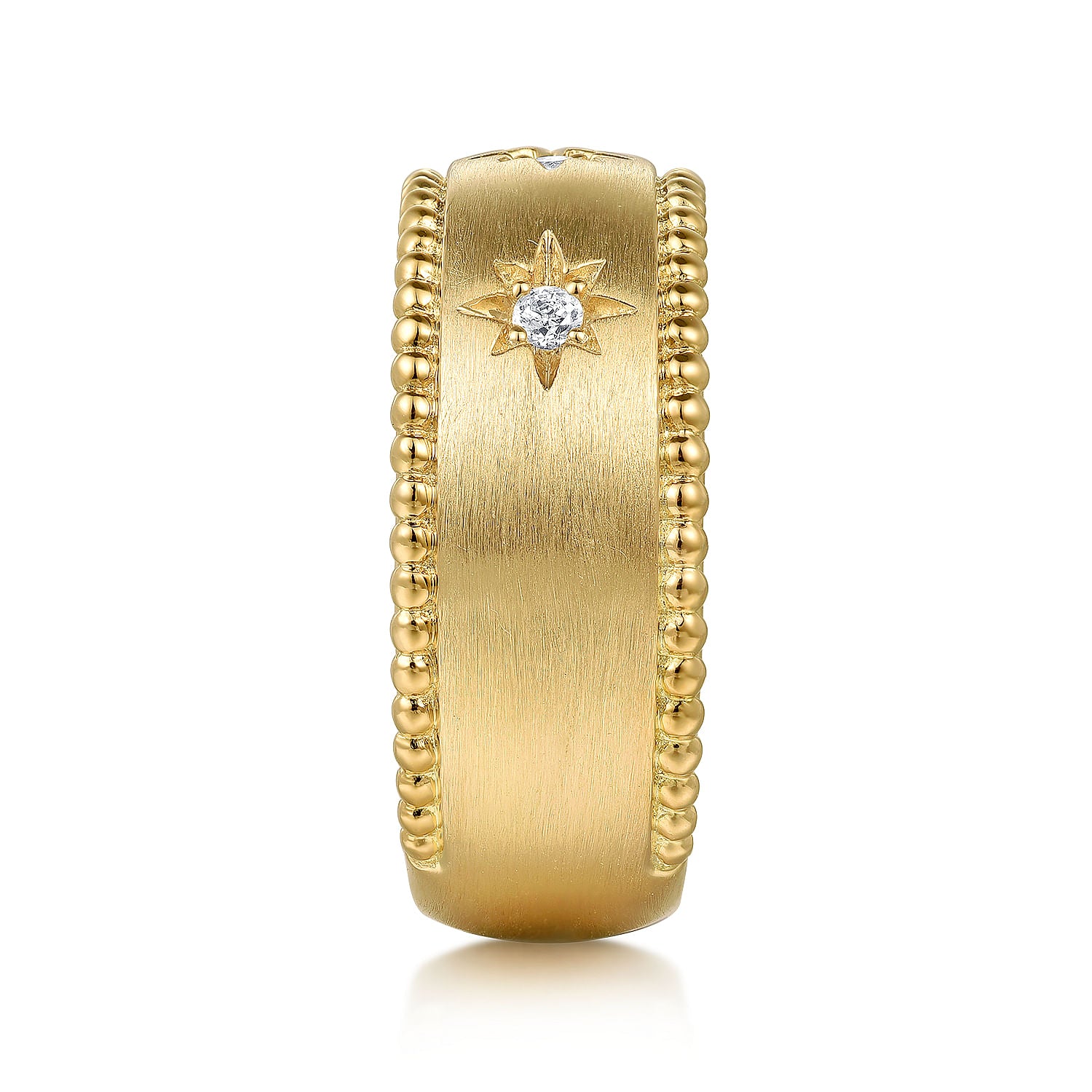 Gabriel & Co. Wide Diamond Bujukan Ring