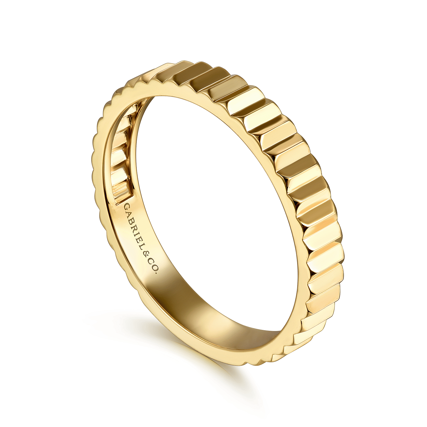Gabriel & Co. Pleated Stackable Ring