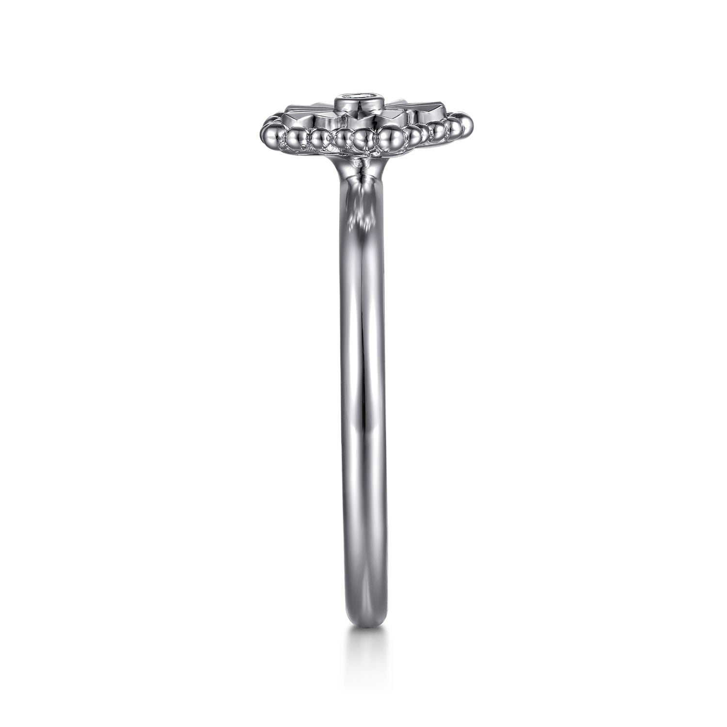 Gabriel & Co. Diamond Bujukan Frame Flower Diamond Cut Ladies Ring