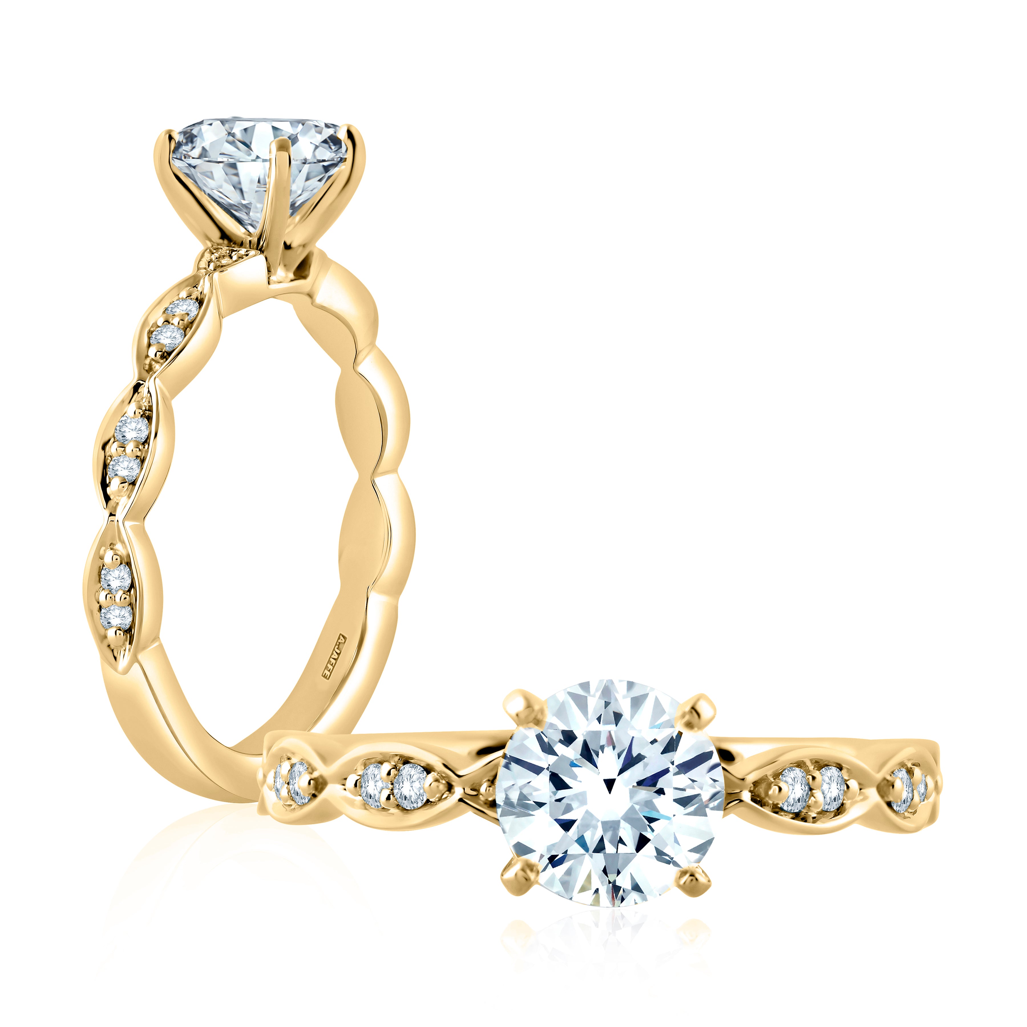 A.JAFFE Diamond Engagement Ring