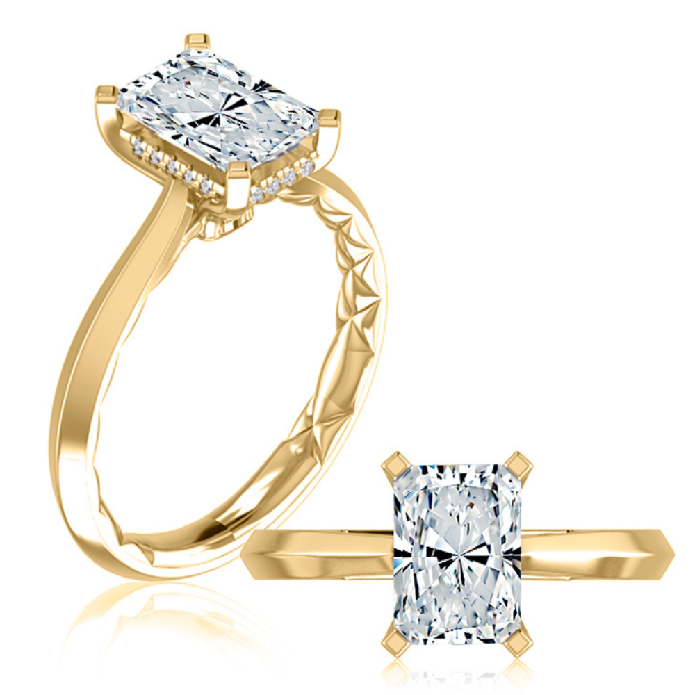 A.JAFFE Solitaire Engagement Ring with Surprise Diamonds