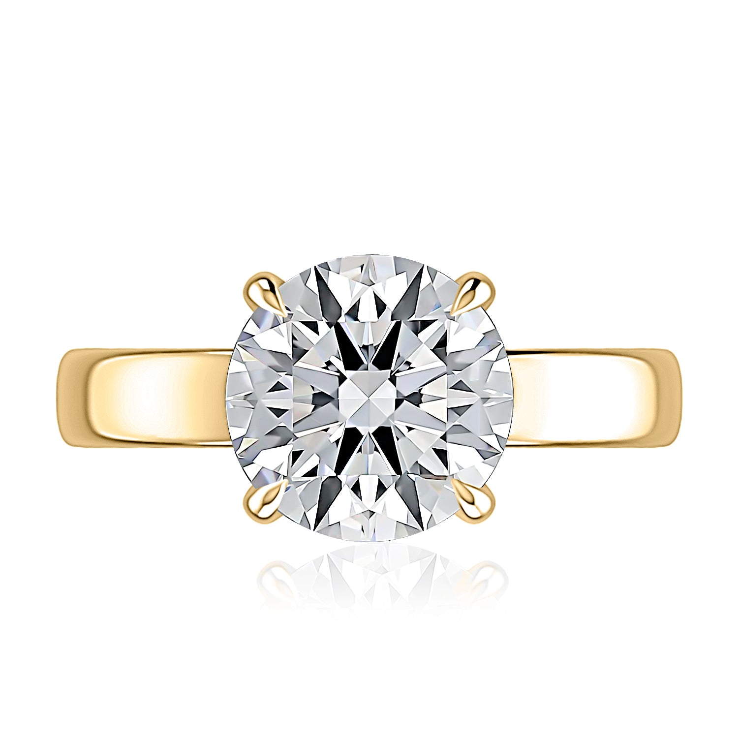 A.JAFFE Hidden Halo Quilted Diamond Engagement Ring