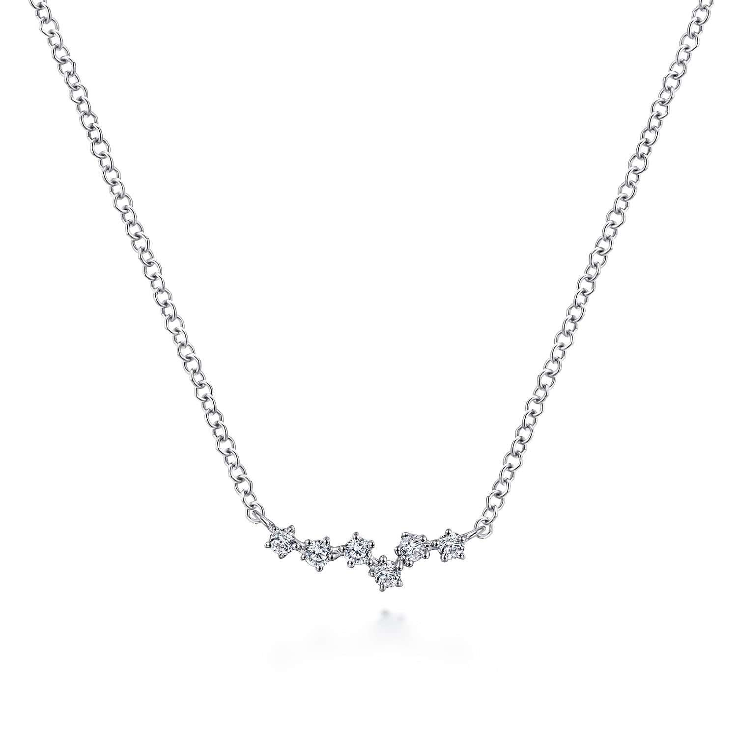 Gabriel & Co. Diamond Constellatoin Bar Necklace