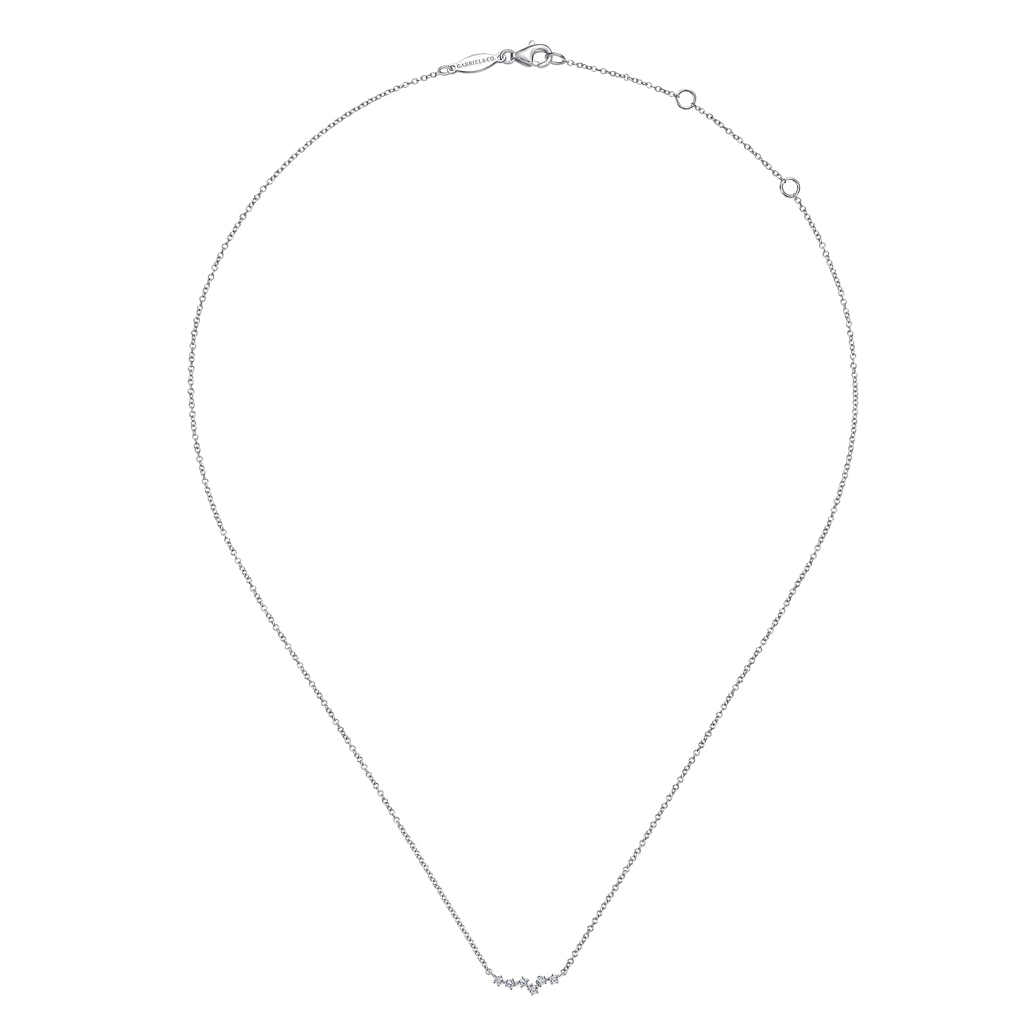 Gabriel & Co. Diamond Constellatoin Bar Necklace