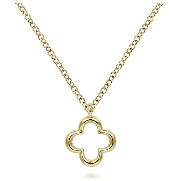 Gabriel & Co. Open Clover Pendant