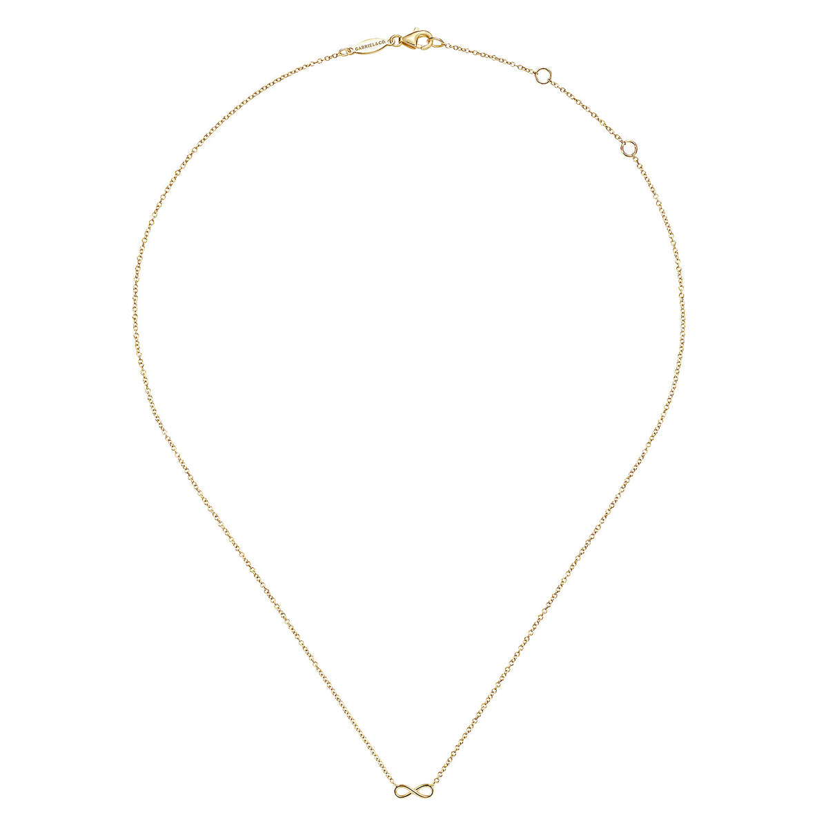 Gabriel & Co. Gold Infinity Necklace